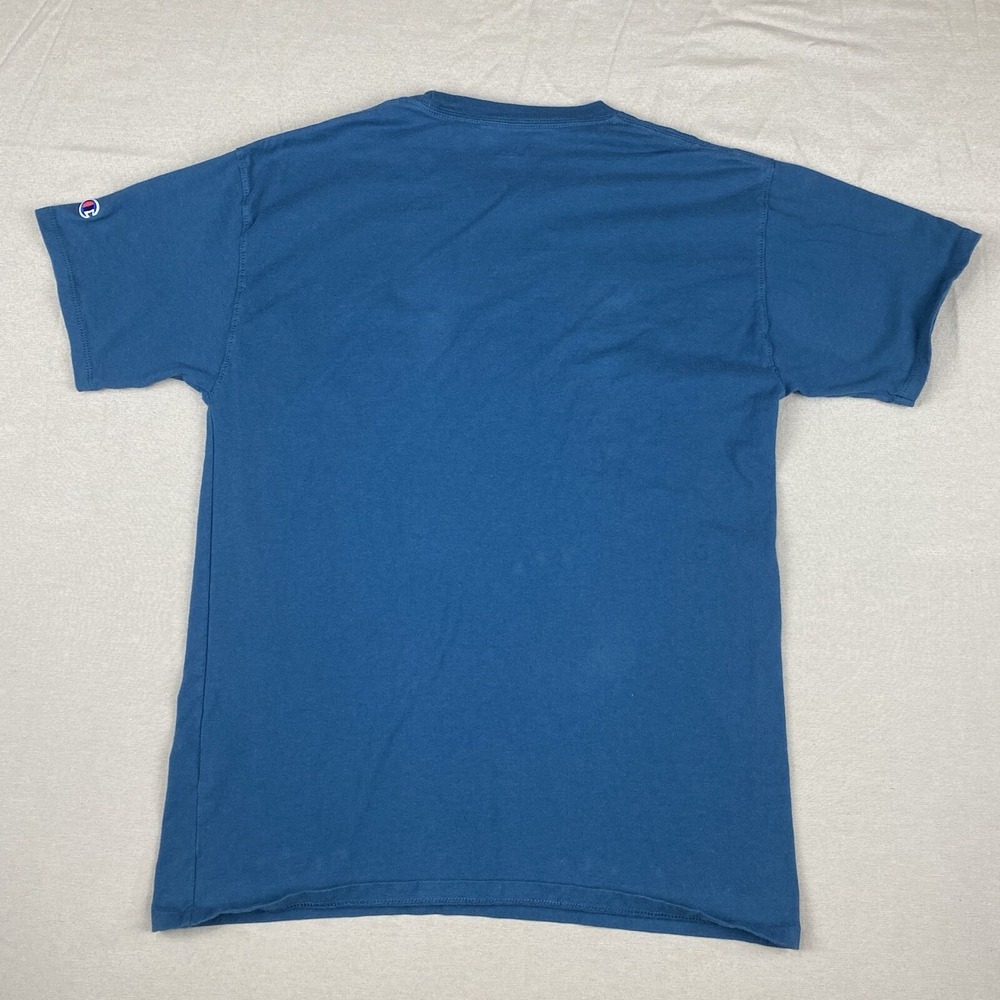 Champion Shirt Mens Medium Blue Authentic Athleticwear Short Sleeve T Shirt - Picture 4 of 7